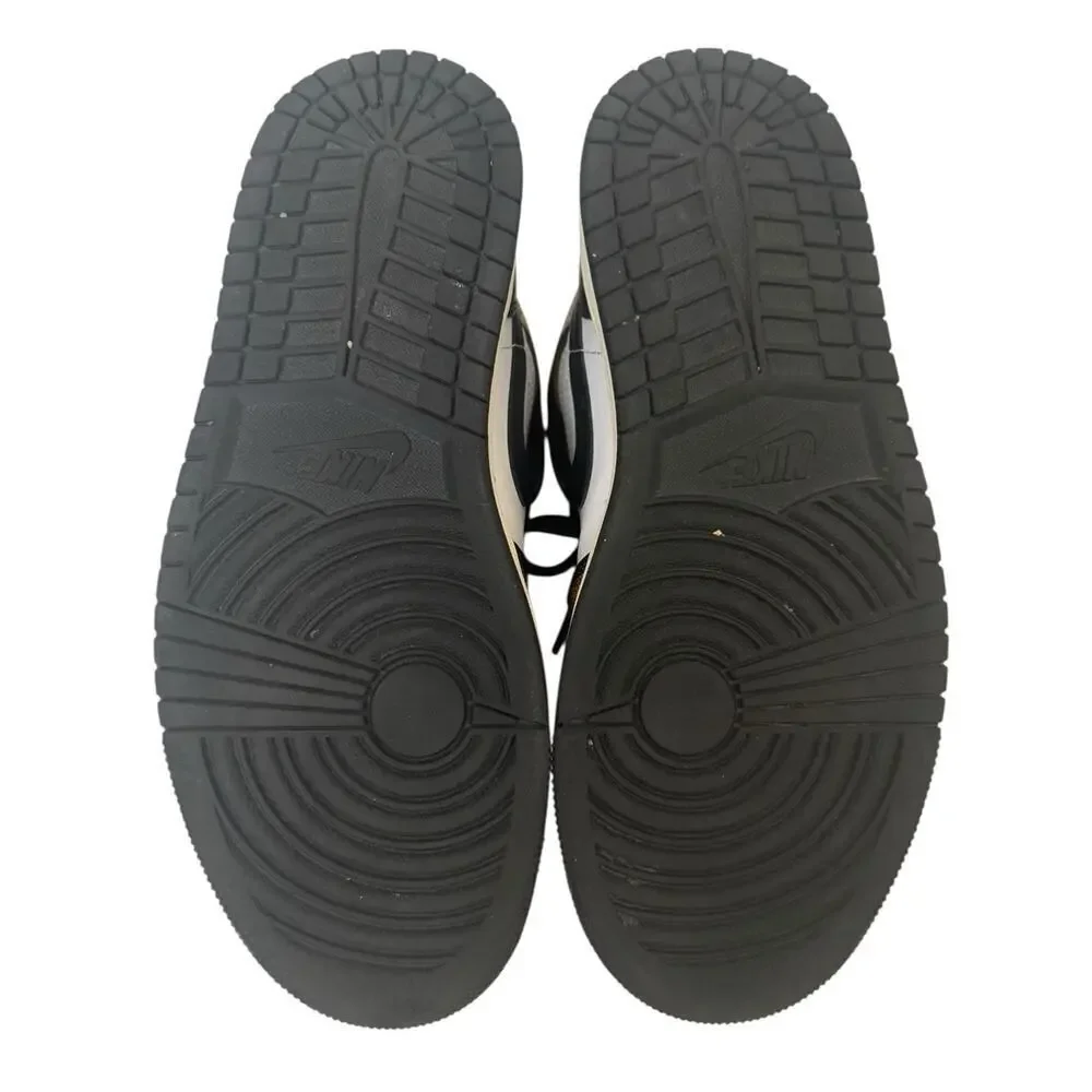 NIKE AIR JORDAN 1 Mid SE Retro Wear Away Taxi Shoes Black/White/Sail Men’s 7.5